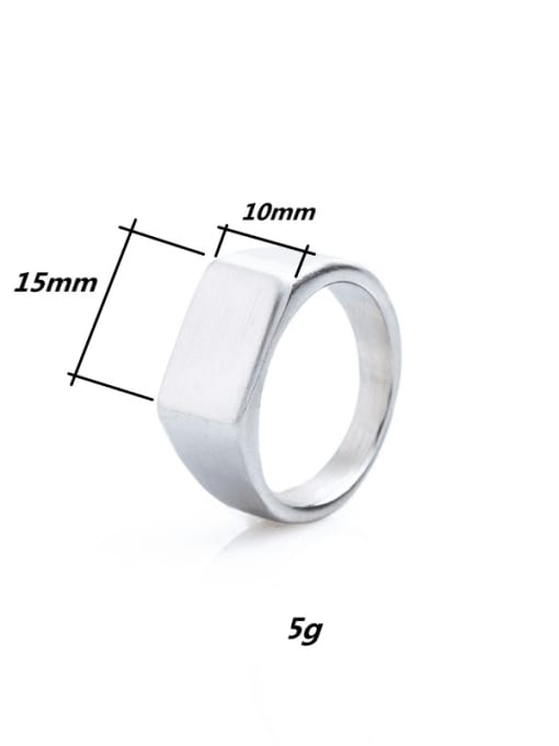 SM-Men's Jewelry Titanium Steel Geometric Hip Hop Band Ring 2