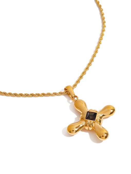 J&D Stainless steel Cross Hip Hop Regligious Necklace 0