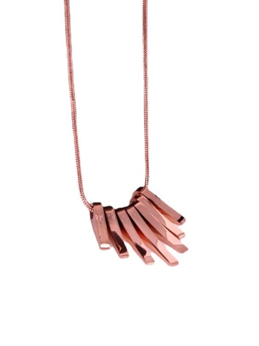 K.Love Titanium Steel Tassel Minimalist Necklace 2