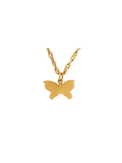 MAKA Titanium Steel Butterfly Trend Necklace