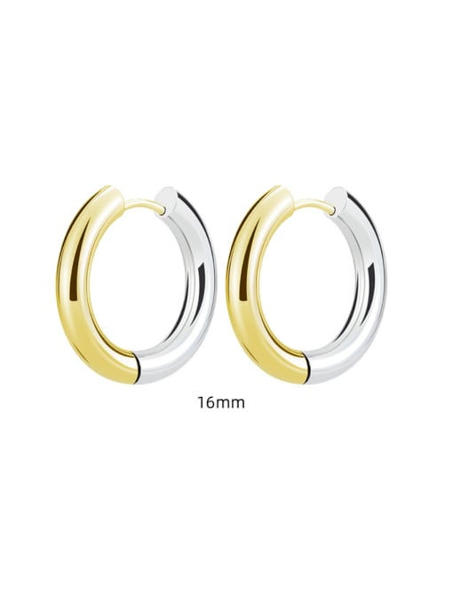 4.0*16 Gradual Gold  Only One Titanium Steel Geometric Minimalist Single Earring