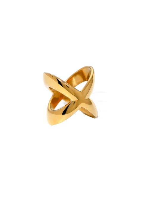 JDR2403020  US   8 Stainless steel Pentagram Minimalist Band Ring