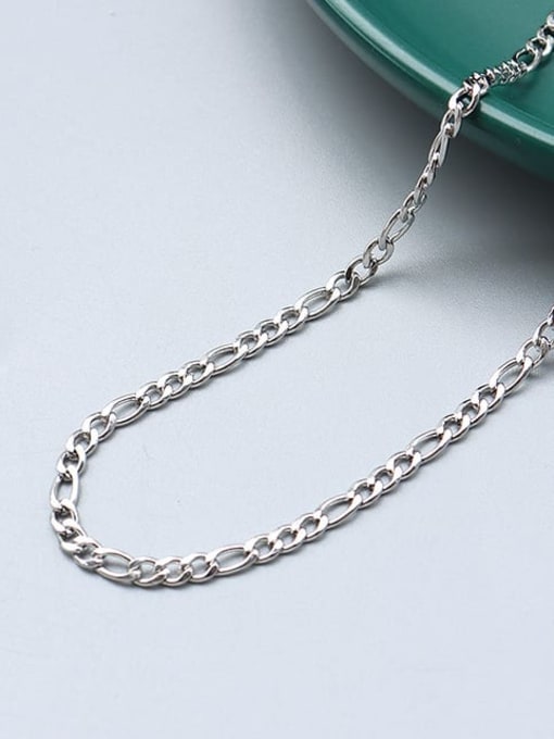 ⑧ Steel +3mm+(40cm+5cm) Titanium 316L Stainless Steel Minimalist  Chain with e-coated waterproof