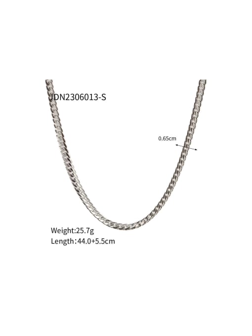 J&D Stainless steel Geometric Trend Link Necklace 3
