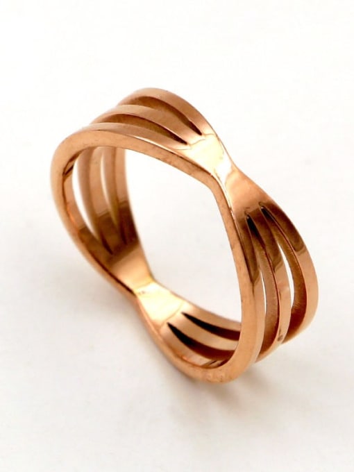 K.Love Titanium Geometric Dainty Stackable Ring 2