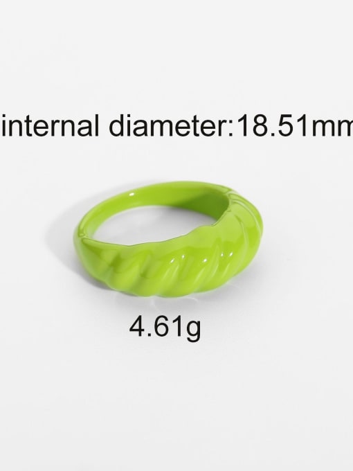JDR201409 Brass Enamel Geometric Trend Band Ring