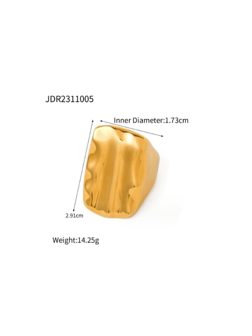 J&D Stainless steel Geometric Minimalist Band Ring 1