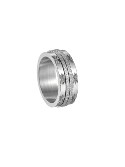 SM-Men's Jewelry Titanium Steel Geometric Minimalist Stackable Ring 0