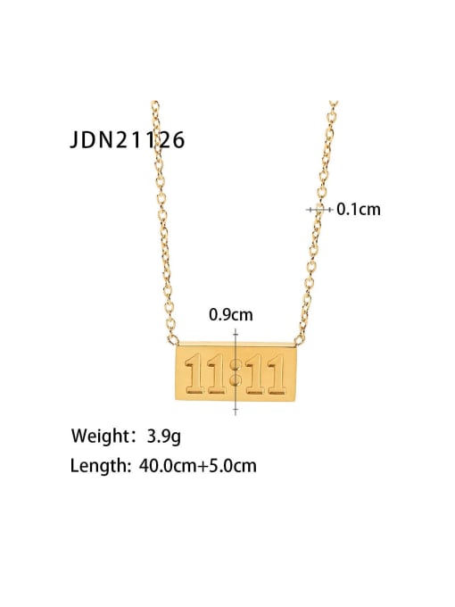 J&D Stainless steel Geometric Dainty Necklace 2
