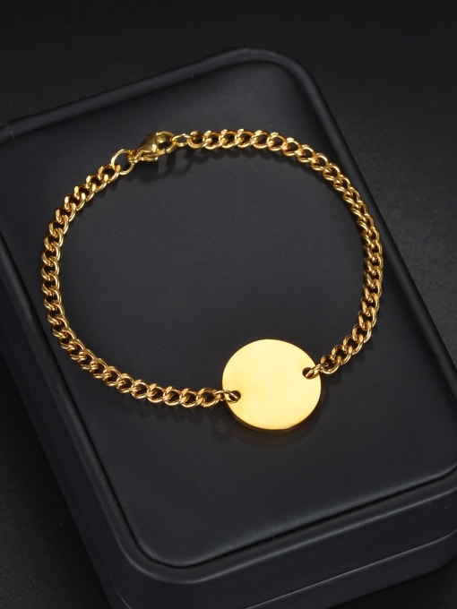 SM-Men's Jewelry Stainless steel Geometric Minimalist Link Bracelet 2