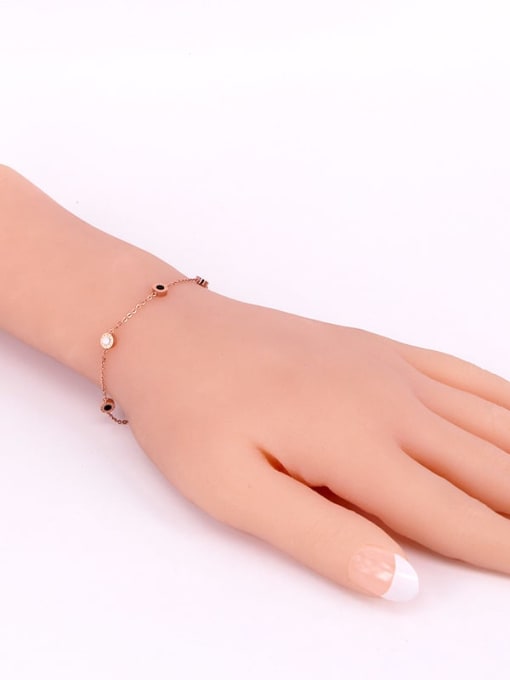 K.Love Titanium Enamel Number Minimalist Link Bracelet 2