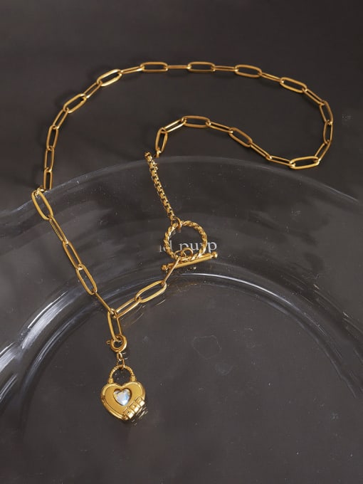 MAKA Titanium Steel Heart Vintage Necklace 4