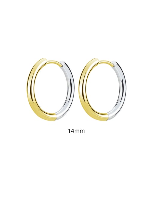 2.5*14 gradually golden  Only One Titanium Steel Geometric Minimalist Single Earring
