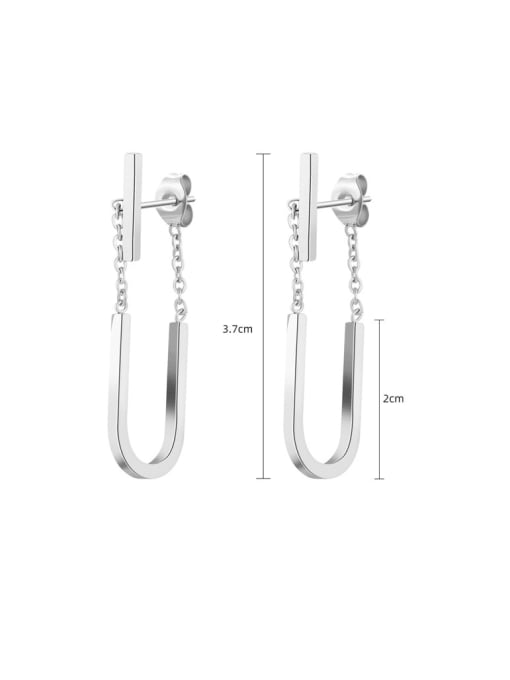 YAYACH Titanium Steel Geometric Minimalist Huggie Earring 1