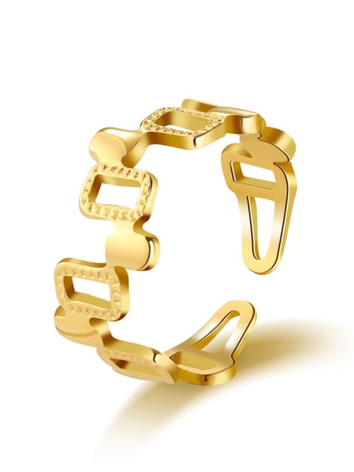 SR22040107 Stainless steel Geometric Vintage Band Ring