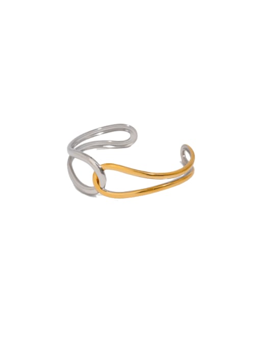 JDB0112046 PS Stainless steel Irregular Hip Hop Cuff Bangle