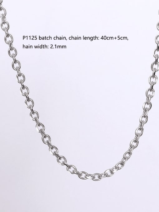 P1124 steel Corner Chain Titanium Steel Geometric Minimalist Cable Chain