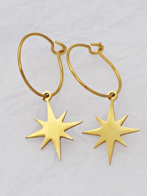 YAYACH Star Cross moon Pentagram Earrings 0