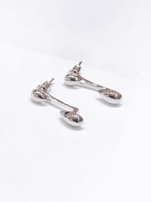 Clioro Brass Water Drop Minimalist Stud Earring 3