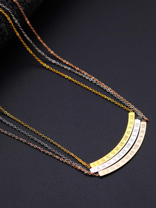 BELII Titanium Steel Geometric Minimalist Necklace