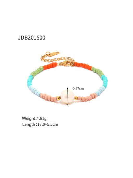 JDB201500 Bohemia Geometric Stainless steel MGB beads Ring Bracelet and Necklace Set