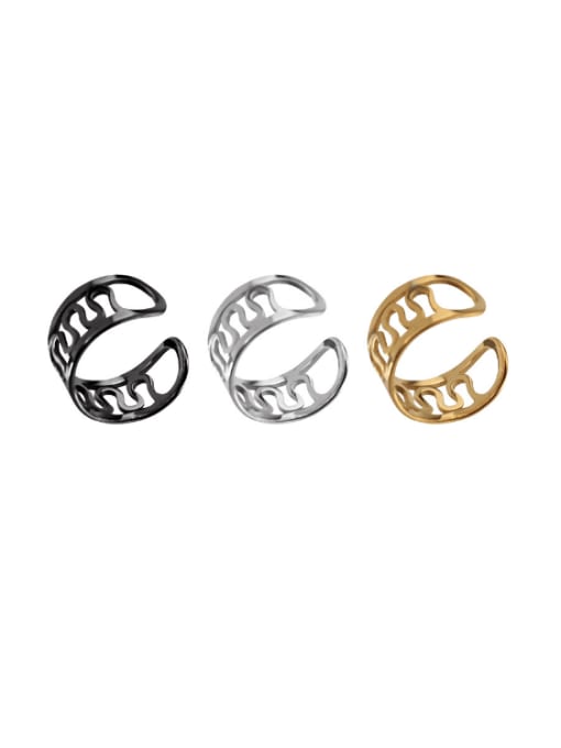 BELII Titanium Steel Geometric Minimalist Single Earring(Single-Only One) 1