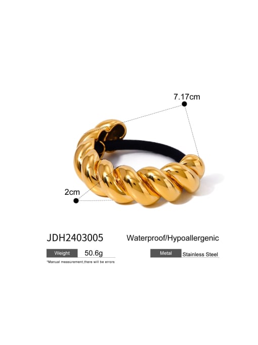 J&D Trend Geometric Stainless steel Hair Rope 2