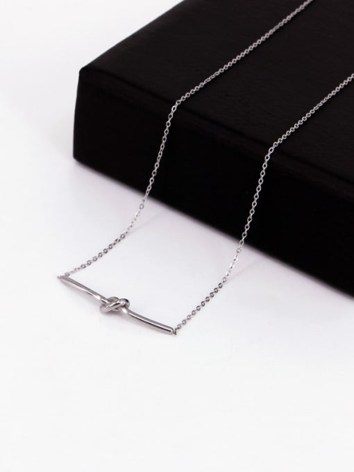 platinum Titanium Steel Irregular Minimalist Necklace
