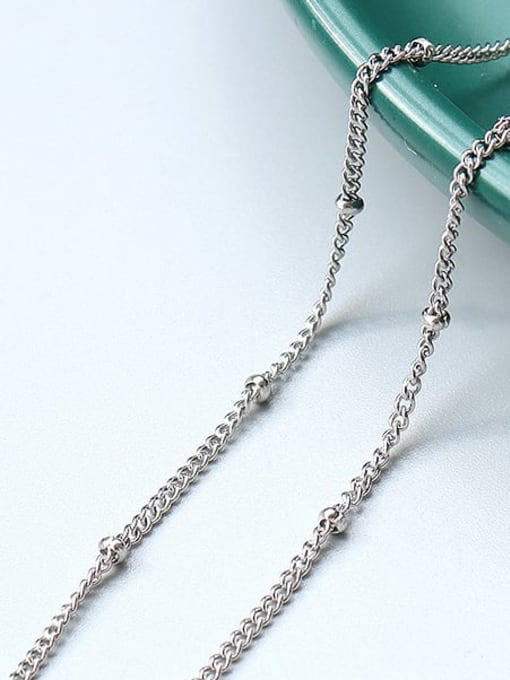 (12) steel +1.5mm+(40cm+5cm) Titanium 316L Stainless Steel Minimalist  Chain with e-coated waterproof