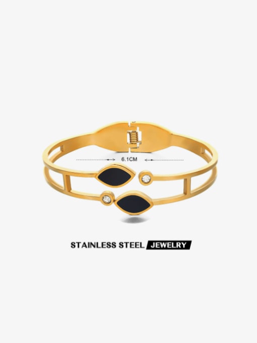 J$L  Steel Jewelry Titanium Steel Irregular Hip Hop Band Bangle 1