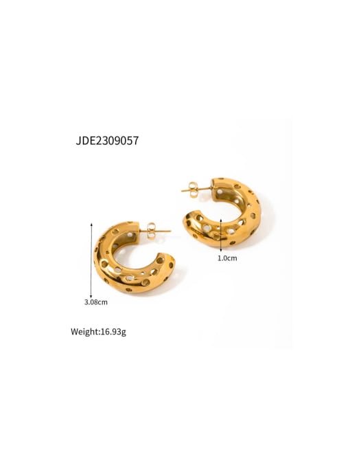 JDE2309057 Stainless steel Geometric Trend Stud Earring