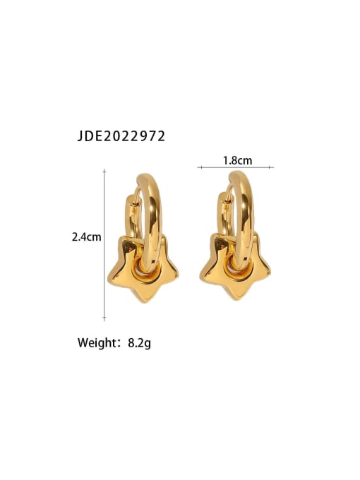 J&D Stainless steel Star Trend Stud Earring 1