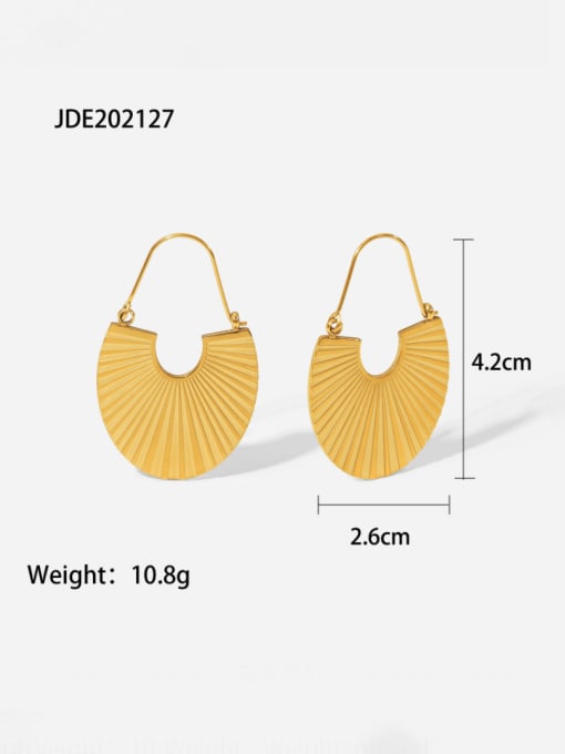 J&D Stainless steel Geometric Vintage Huggie Earring 2