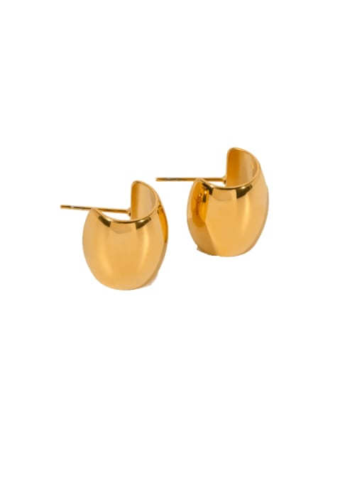 JDE202023 Stainless steel Geometric Minimalist Stud Earring