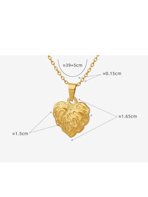 MAKA Titanium Steel Heart Vintage Necklace 3