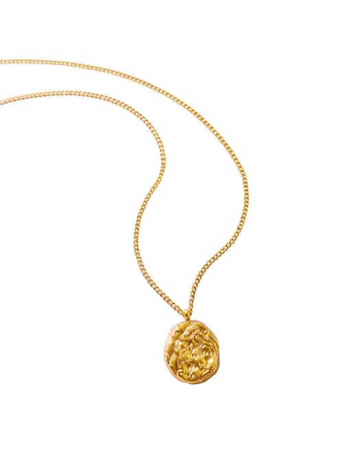 P540 gold necklace 40+ 5cm Titanium Steel Geometric Minimalist Necklace