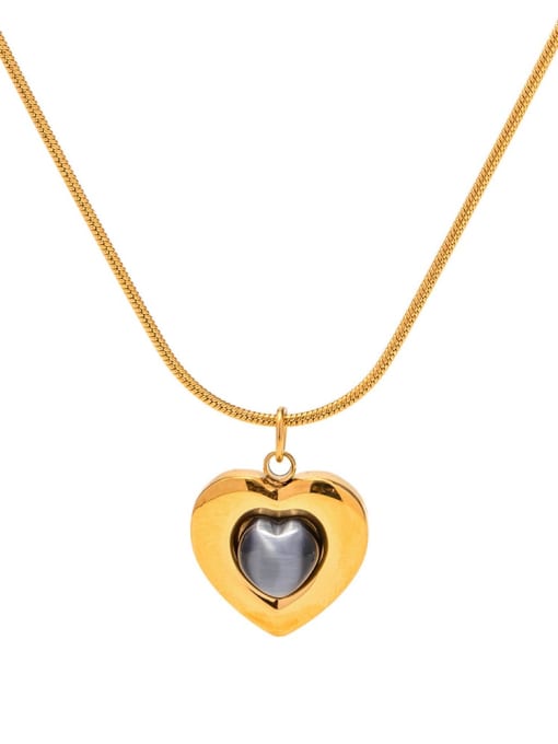 J&D Stainless steel Heart Vintage Necklace 0