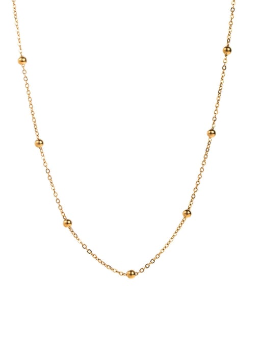 MeiDi-Jewelry Stainless steel Geometric Link Necklace 1