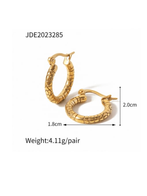 JDE2023285 Stainless steel Geometric Minimalist Drop Earring