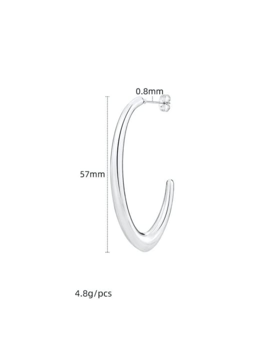 BELII Titanium Steel Geometric Minimalist Drop Earring 3