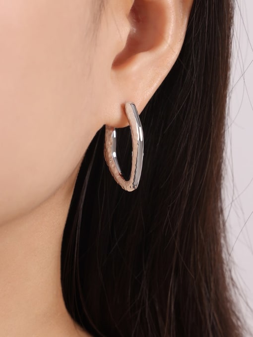 F1378 U-shaped steel earrings Titanium Steel Geometric Minimalist Drop Earring