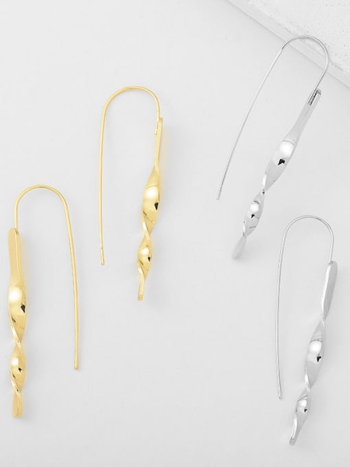 YAYACH Brass Geometric Minimalist Hook Earring 1