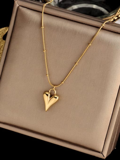 K.Love Titanium Steel Heart Trend Necklace 2