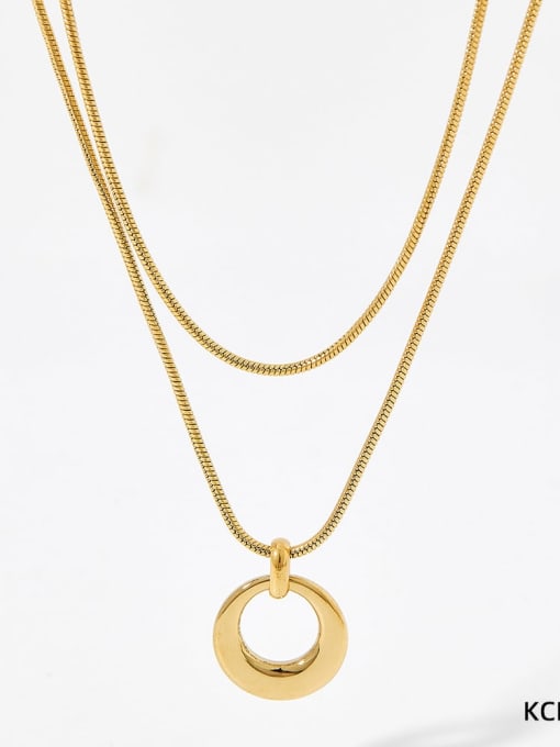 KCD733 Gold Stainless steel Geometric Trend Necklace