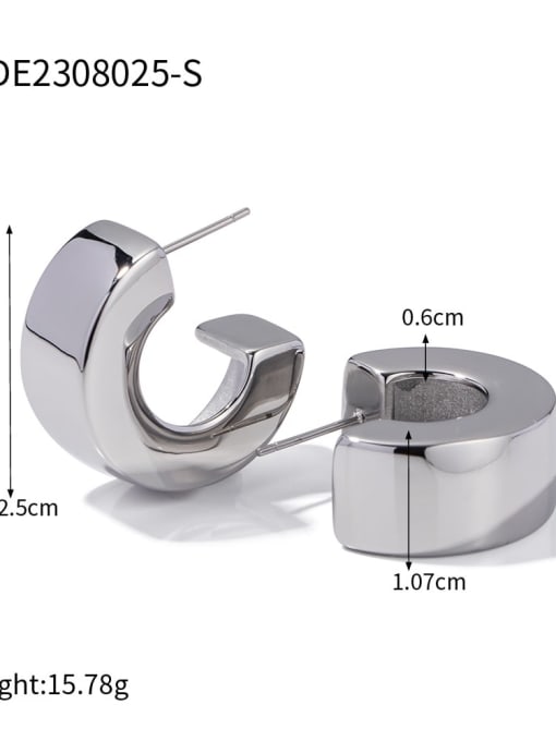 JDE2308025 S Stainless steel Geometric Trend Stud Earring