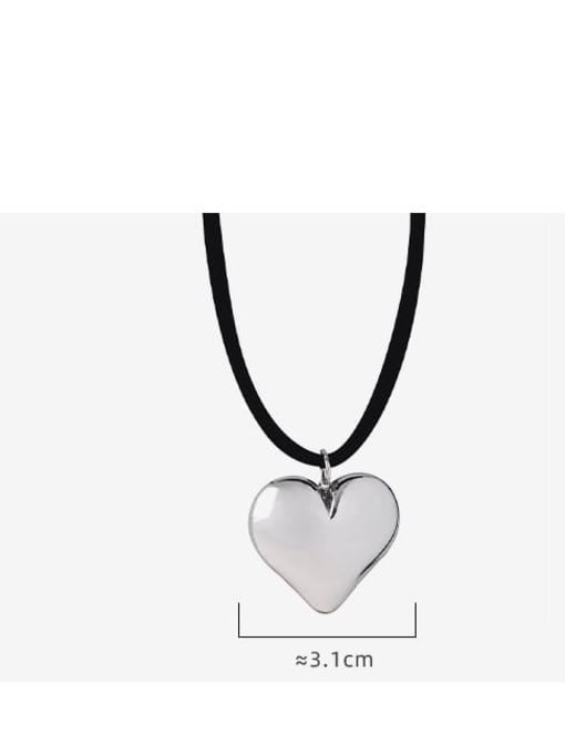 MAKA Titanium Steel Heart Trend Necklace 3