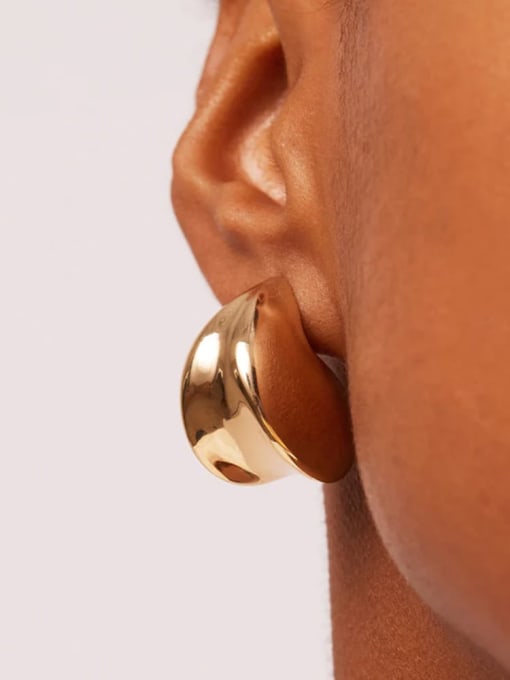 Clioro Stainless steel Geometric Trend Stud Earring 1