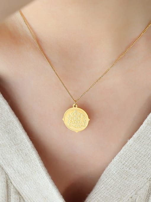 P493 Gold necklace 40+ 5cm Titanium Steel Geometric Minimalist Necklace