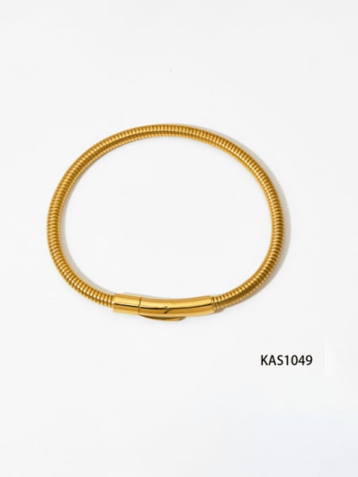 Golden Bracelet KAS1049 Stainless steel Hip Hop Snake Bone Chain  Bracelet and Necklace Set