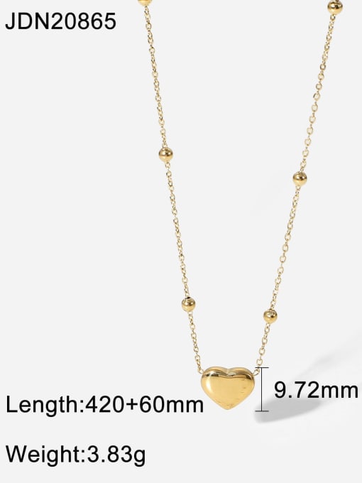 JDN20865 Stainless steel Heart Minimalist Necklace